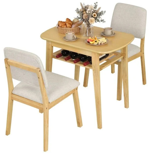 Costway piece dining table - 3-piece,