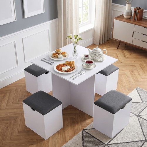 Square dining table set - square, w/