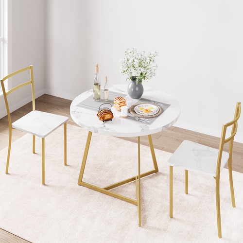 Modern round dining table - table, set
