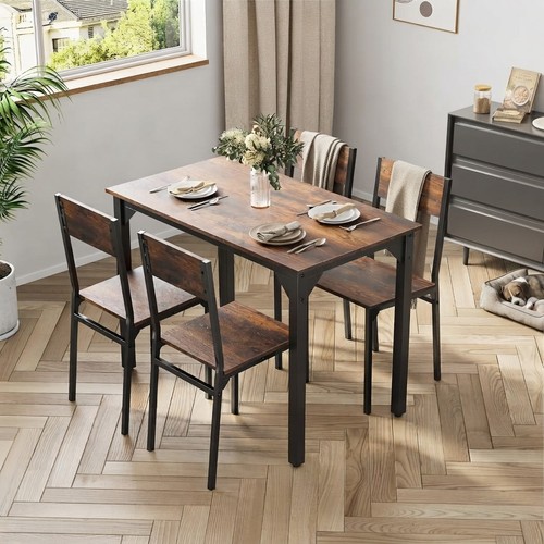 Compact piece brown dining - 5-piece,