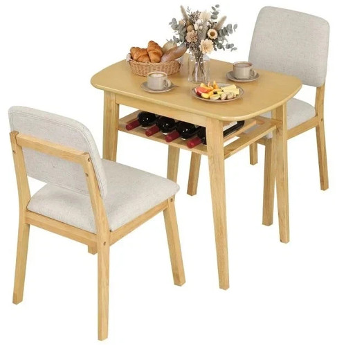 Costway piece dining table - 3-piece,