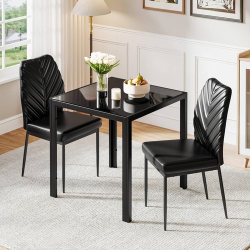 Black dining table with - dining,