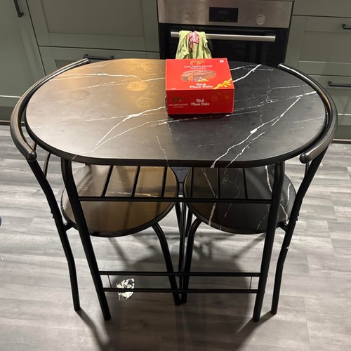 Small table and chairs - and, 2